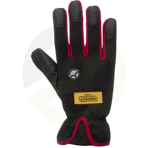 Delovne rokavice črno-rdeče poliuretan/spandex/poliester/likra - Protect by Kramp