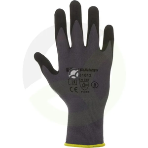 Delovne rokavice sive najlonske - 25 cm dolge - velikost 9/L - Protect by Kramp