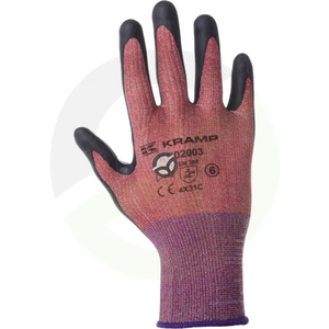 Delovne rokavice rdeče - polikor - 21,5-25,5 cm dolge - Protect by Kramp