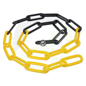Verižica Ø8mm x 49mm plastična rumeno/črna KK150108