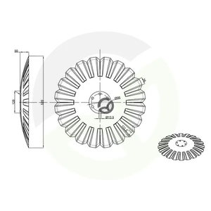 Disk z U-zarezo 520x5 - Kramp KM060305N