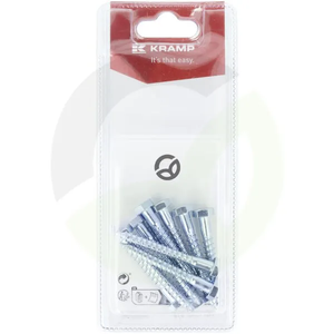 Vijak za les - M6 x 50mm (10) - Kramp Blister KR571650P10B