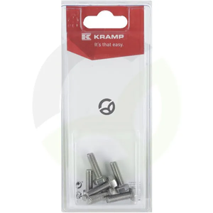 Vijak iz nerjavečega jekla M6 x 20mm - A2 (6) - Kramp Blister KR933620RVSP06B
