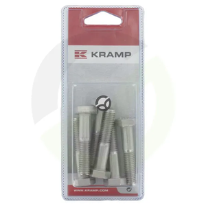 Vijak iz nerjavečega jekla M10 x 50mm - A2 (6) - Kramp Blister KR9311050RVSP06B