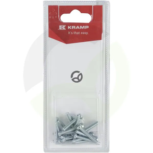 Vijak z ravno zarezo - M4 x 25mm (20) - Kramp Blister KR84425P20B