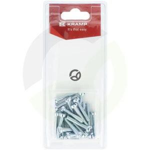 Vijak z ravno zarezo - M5 x 25mm (20) - Kramp Blister KR84525P20B