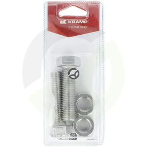 Matica in vijak - inox M16 x 60mm (2) - Kramp Blister KR933166016RVSP02B
