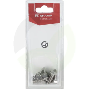 Vijak iz nerjavečega jekla M8 x 20mm - A2 (6) - Kramp Blister KR933820RVSP06B