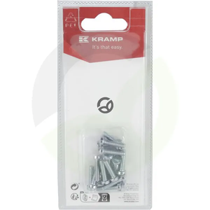 Vijak z ravno zarezo - M4 x 16mm (20) - Kramp Blister KR84416P20B