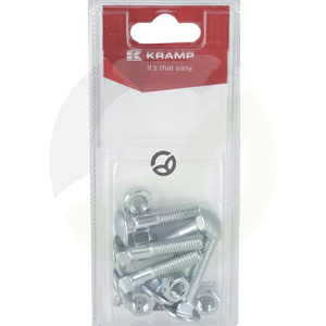 Matica in vijak - M8 x 40mm, 4.6 (6) - Kramp Blister KR603840P06B