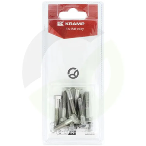 Vijak iz nerjavečega jekla M6 x 30mm - A2 (10) - Kramp Blister KR931630RVSP10B