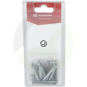 Vijak z ravno zarezo - M4 x 40mm (20) - Kramp Blister KR84440P20B