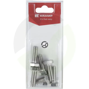 Vijak iz nerjavečega jekla M10 x 30mm - A2 (6) - Kramp Blister KR9331030RVSP06B