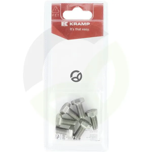 Vijak iz nerjavečega jekla M8 x 16mm - A2 (6) - Kramp Blister KR933816RVSP06B