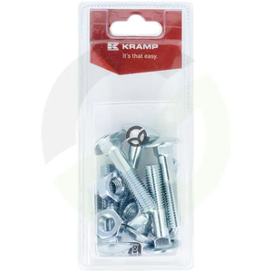 Matica in vijak - M10 x 50mm, 4.6 (6) - Kramp Blister KR6031050P06B