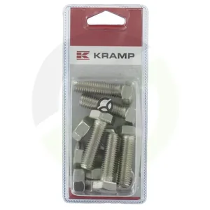 Matica in vijak - inox M12 x 40mm (6) - Kramp Blister KR933124012RVSP06B