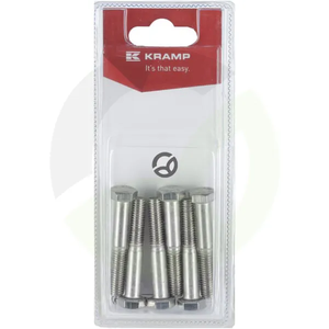 Vijak iz nerjavečega jekla M8 x 50mm - A2 (6) - Kramp Blister KR931850RVSP06B