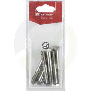 Vijak iz nerjavečega jekla M8 x 60mm - A2 (6) - Kramp Blister KR931860RVSP06B