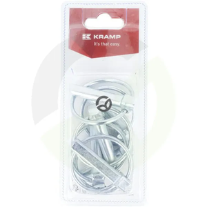Set varovalnih zatičev - 10mm x 45mm (6) - Kramp Blister KRLP10KRP06B
