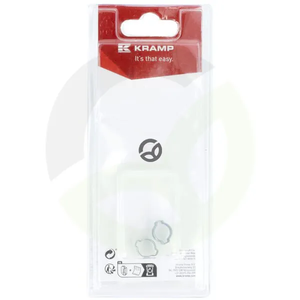 Ušesna objemka za cev 7 mm - 9 mm (2) - Kramp Blister KROOR0709P02B