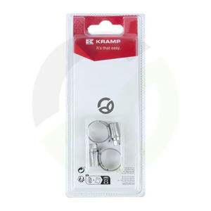 Objemka za cev iz nerjavečega jekla 11 mm - 17 mm (2) - Kramp Blister KRRVS1117P02B