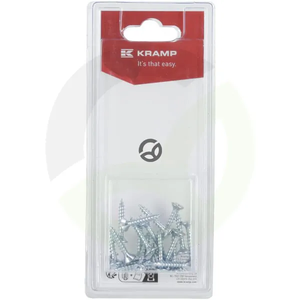 Vijak za iverno ploščo - 4 x 25mm (20) - Kramp Blister KRSPS425P20B