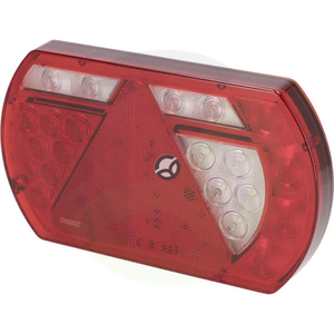 Multifunkcijska zadnja D luč LED - 12V - 236x140x24.3 mm - Bayonet 6-pin - Kramp L26060P6RH1