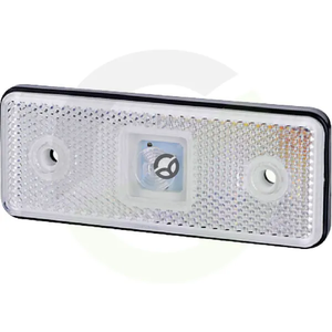 Pozicijska lučka LED - 0,4/0,7W - pravokotna - 12/24V - bela - 112x45x11mm - 1 LED - Gopart LA35051