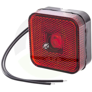 Pozicijska luč LED - kvadratna, 12-24V - 65x65x28mm - Kramp LA30139