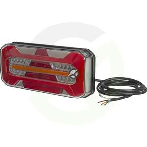 Multifunkcijska zadnja desna luč LED - pravokotna - 12-24V - 306x133x60.6 mm - Kramp LA40074