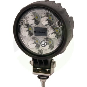 Delovna luč LED - 25W - 2000lm - okrogla - 10/30V - Ø 117mm Deutsch vtič - točkovni snop - 6 LED diod - Kramp LA10006