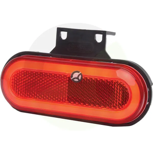 Pozicijska luč LED - pravokotna - 12-24V - 124x49x20mm - Kramp LA30154R