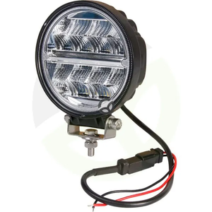 Delovna luč LED - 24W - 2272lm - okrogla - 9-36V - Ø 128mm Deutsch vtič - širok snop - 16 LED - Kramp LA10097