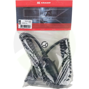 Kabel - spiralen - 12v/7pin 3,5 m - Kramp LA404110