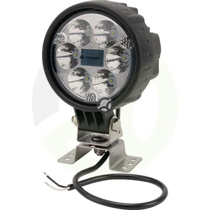 Delovna luč LED - 25W - 2000lm - okrogla - 10/30V - Ø 117mm - točkovni snop - 6 LED diod - Kramp LA10015