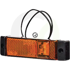 Pozicijska luč LED - pravokotna - 12-24V - 130x32x20.5mm - LA30130