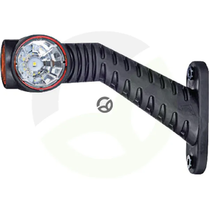 Pozicijska luč desna LED - 0,7/1,4 W - 12/24 V - bela/oranžna/rdeča - 125x55x175 mm - 3 LED - Kramp LA30019