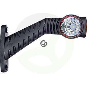 Pozicijska luč levo LED - 0,7/1,4 W - 12/24 V - bela/oranžna/rdeča - 125x55x175 mm - 3 LED - Kramp LA30018