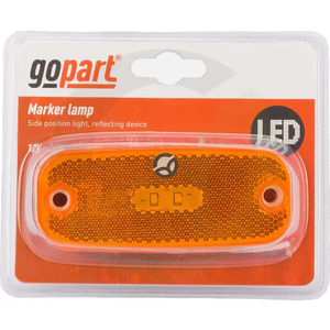 Pozicijska lučka LED - pravokotna - 12/24V - jantarna, 111x45x15mm - Gopart LA35061