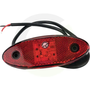 Pozicijska luč LED - ovalna, 12/24V - rdeča - na voljo na vijake - Britax L4702LDV
