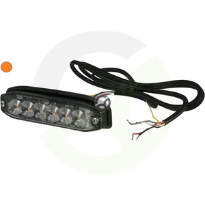 Utripajoča opozorilna lučka - oranžna - 6 LED - Kramp LA20076TA2