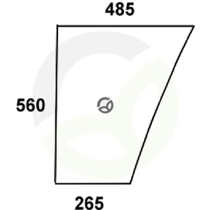 Sprednje steklo - levo spodnje - Kramp L62577N