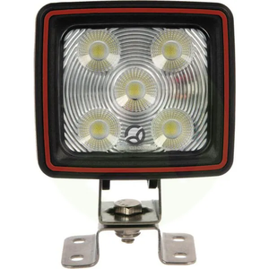 Delovna luč LED - 67W - 5600lm - kvadratna - 10/30V - bela - Deutsch vtikač - širok snop - 20 LED - Kramp LA10410R