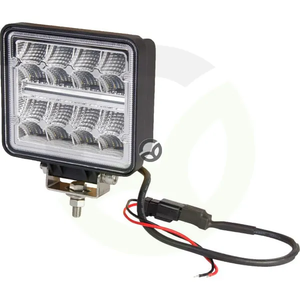 Delovna luč LED - 24W - 2272lm - kvadratna - 9/36V - 114x128mm - Deutsch 2-pinska - širok snop - 16 LED diod - Kramp LA10096