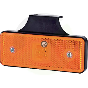 Pozicijska luč LED - 0.4/0.7W - pravokotna - 12/24V - oranžna - 112x45x17mm - 3 LED diode - Gopart LA35052