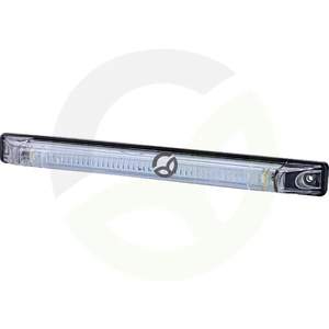 Pozicijska luč LED - 0.5/1W - pravokotna - 12/24V - bela - 255x24x27mm - 2 LED - Gopart LA35059