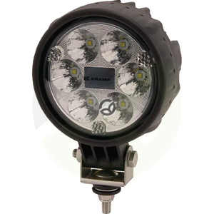 Delovna luč LED - 24W - 1500lm - okrogla - 10/30V - Ø 117mm Deutsch vtič - točkovni snop 6 LED - Kramp LA10008