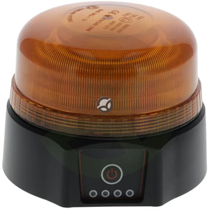 LED baterijska rotacijska luč - na daljinsko upravljanje - 19W - Ø 114 x 104mm - Kramp LA20091