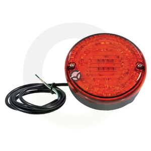 Meglenka LED - okrogla - 12/24V - rdeča - pritrjena z vijaki - Ø 140mm - LA2004M
