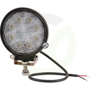 Delovna luč LED - 24W - 1920lm - okrogla - 10/30V - Ø 110mm - širok snop - 8 LED - LA10025